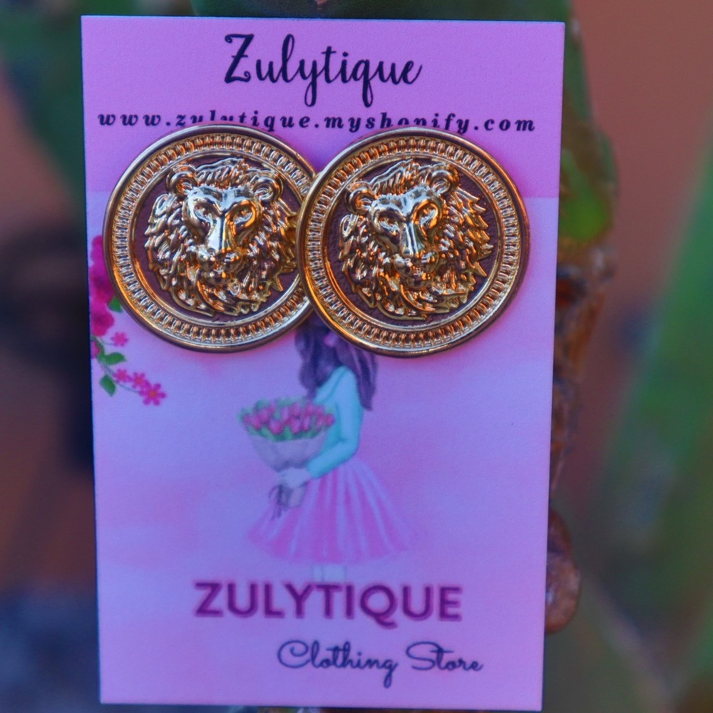 Lion earring